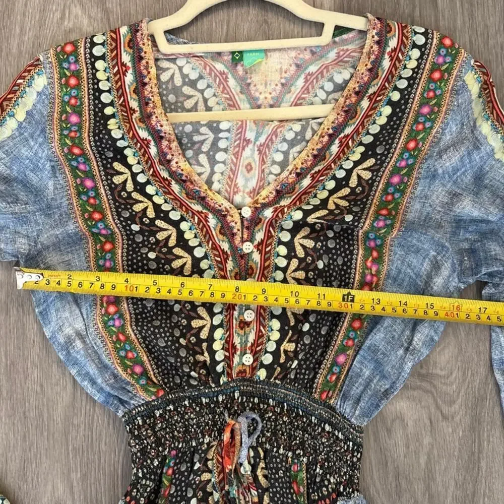 Farm Rio Rare Tukanas Women's Dress Size M Y2K - Picture 8 of 8